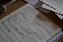 Handgeschriebene Noten der Komponistenklasse Dresden / Foto: Jana Neddermeyer