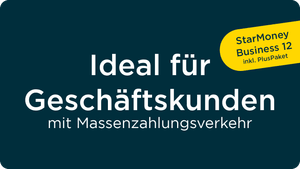 Ideal für Geschäftskunden mit Massenzahlungsverkehr - Produkt: StarMoney Business 12 inkl. PlusPaket