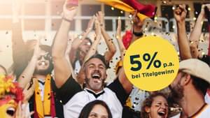 Jubelnde Fans in Deutschland-Farben