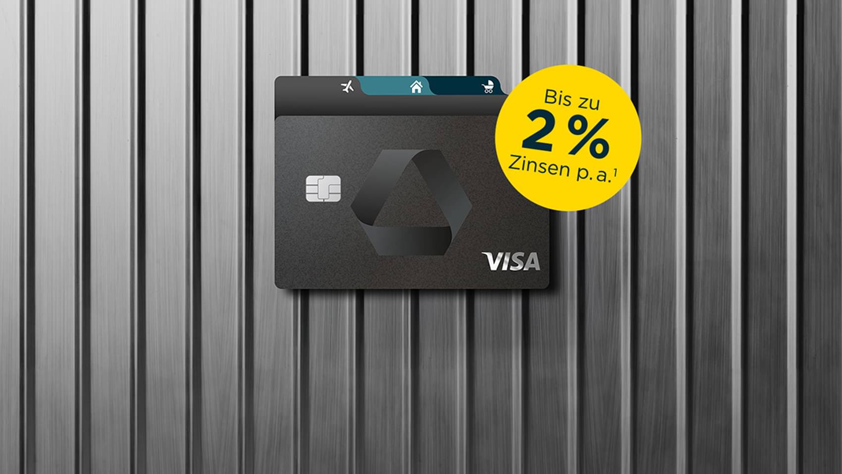 Premiumkonto-Karte mit Pockets und 2% Zinsen