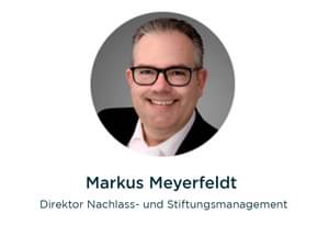 Markus Meyerfeldt, Direktor Nachlass- und Stiftungsmanagement