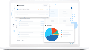 Warum ContractHero? - Laptop auf dem die Umgebung des Commerzbank Partners gezeigt wird