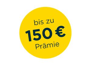bis zu 150 € Prämie