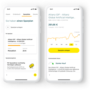 Smartphone Screen Order ausführen