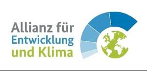 Schriftzug: Allianz für Entwicklung und Klima