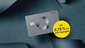 Die Girocard Business des Geschäftskontos der Commerzbank mit 2,75% aufs Tagesgeld